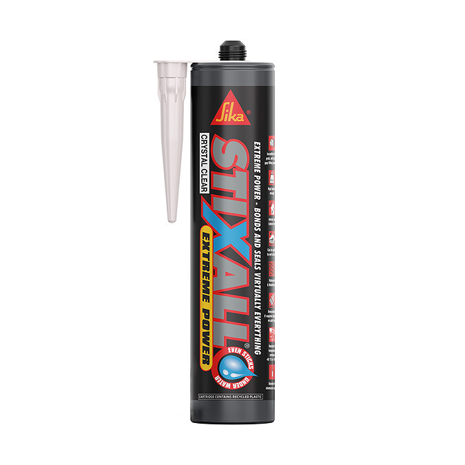 Sika Everbuild Stixall Grab Adhesive Extreme Power Crystal Clear Sealant