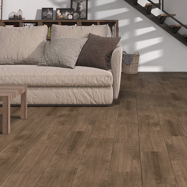 Everley Brown Wood Effect Tiles - 200 x 600mm