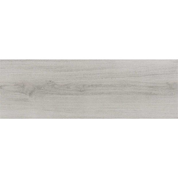 Everley Light Grey Wood Effect Tiles - 200 x 600mm Large Image