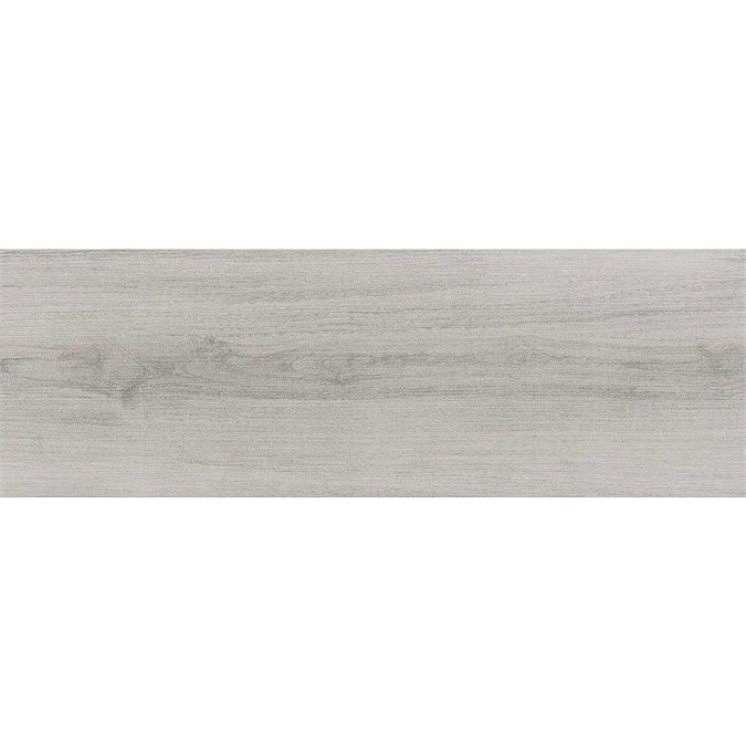 Everley Light Grey Wood Effect Tiles - 200 x 600mm Large Image