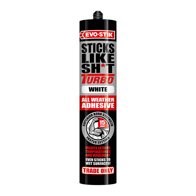 Evo-Stik Sticks Like Sh*t Turbo Grab Adhesive 290ml - White Large Image