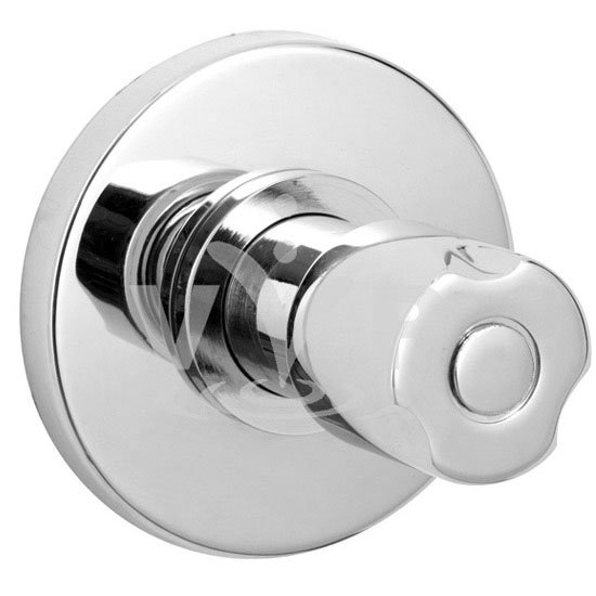 Chrome Shut Off Valve Wall Mounted Large Image