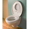 Family Multi-Use Soft Close Toilet Seat - White Profile Large Image