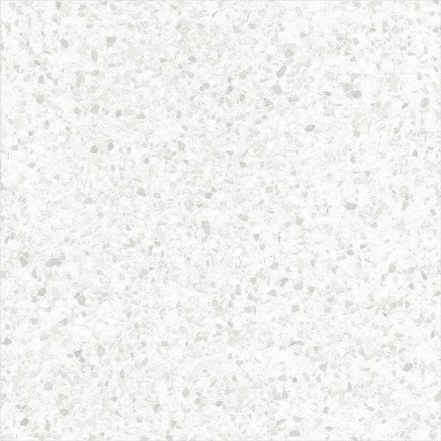 Farhill White Terrazzo Effect Floor Tiles - 608 x 608mm