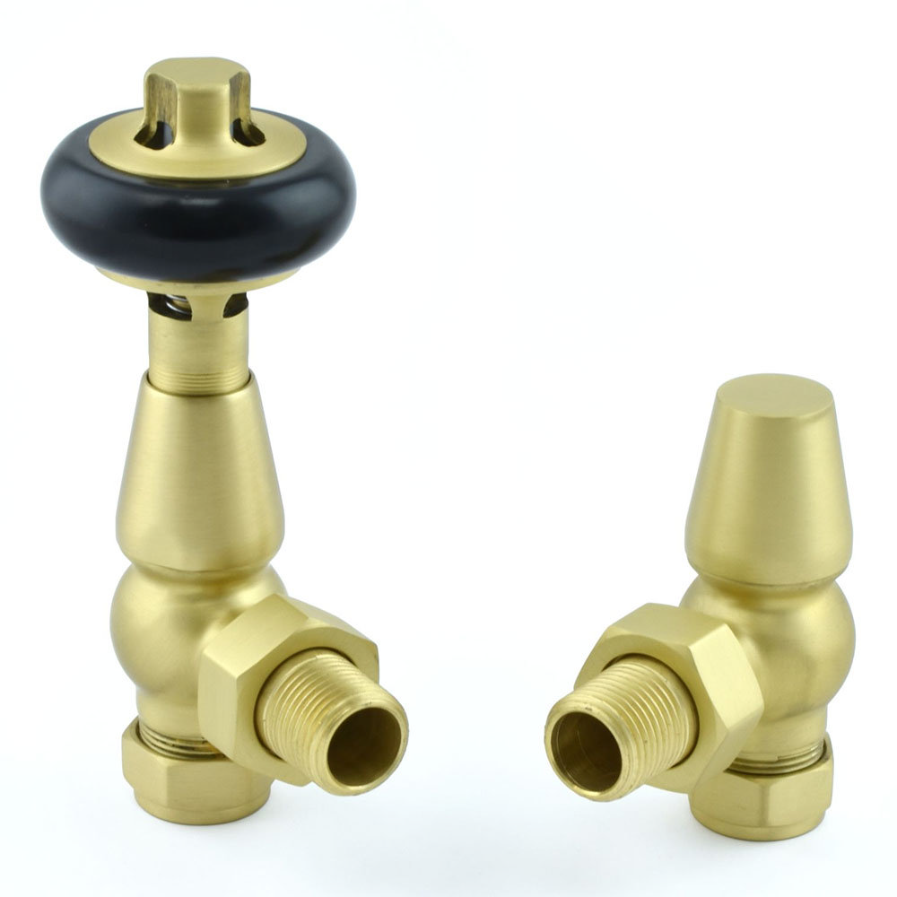 Faringdon TRV Thermostatic Radiator Valve - Brushed Brass