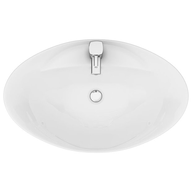 Faro Oval Counter Top Basin 1TH - 600 x 390mm  Feature Large Image