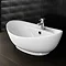 Faro Oval Counter Top Basin with Mono Basin Mixer (600 x 390mm) Large Image