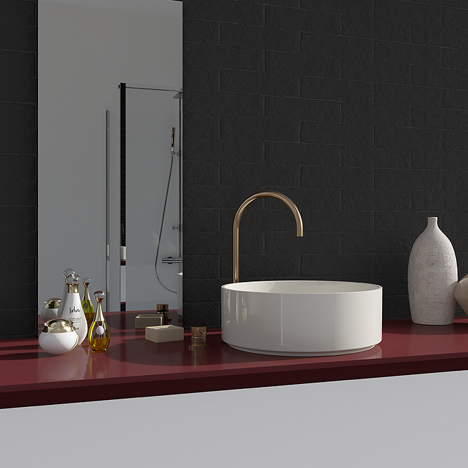 Farrow Black Brick Effect Wall and Floor Tiles 62 x 235mm
