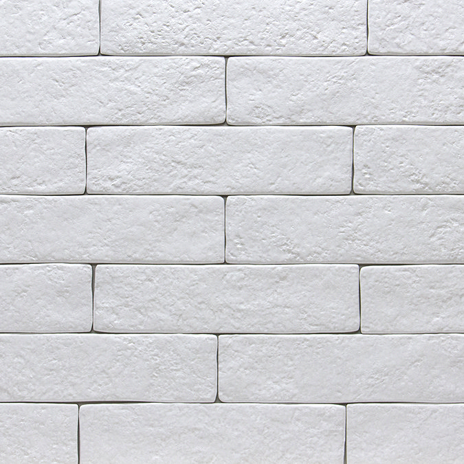 Farrow White Brick Effect Wall and Floor Tiles 62 x 235mm