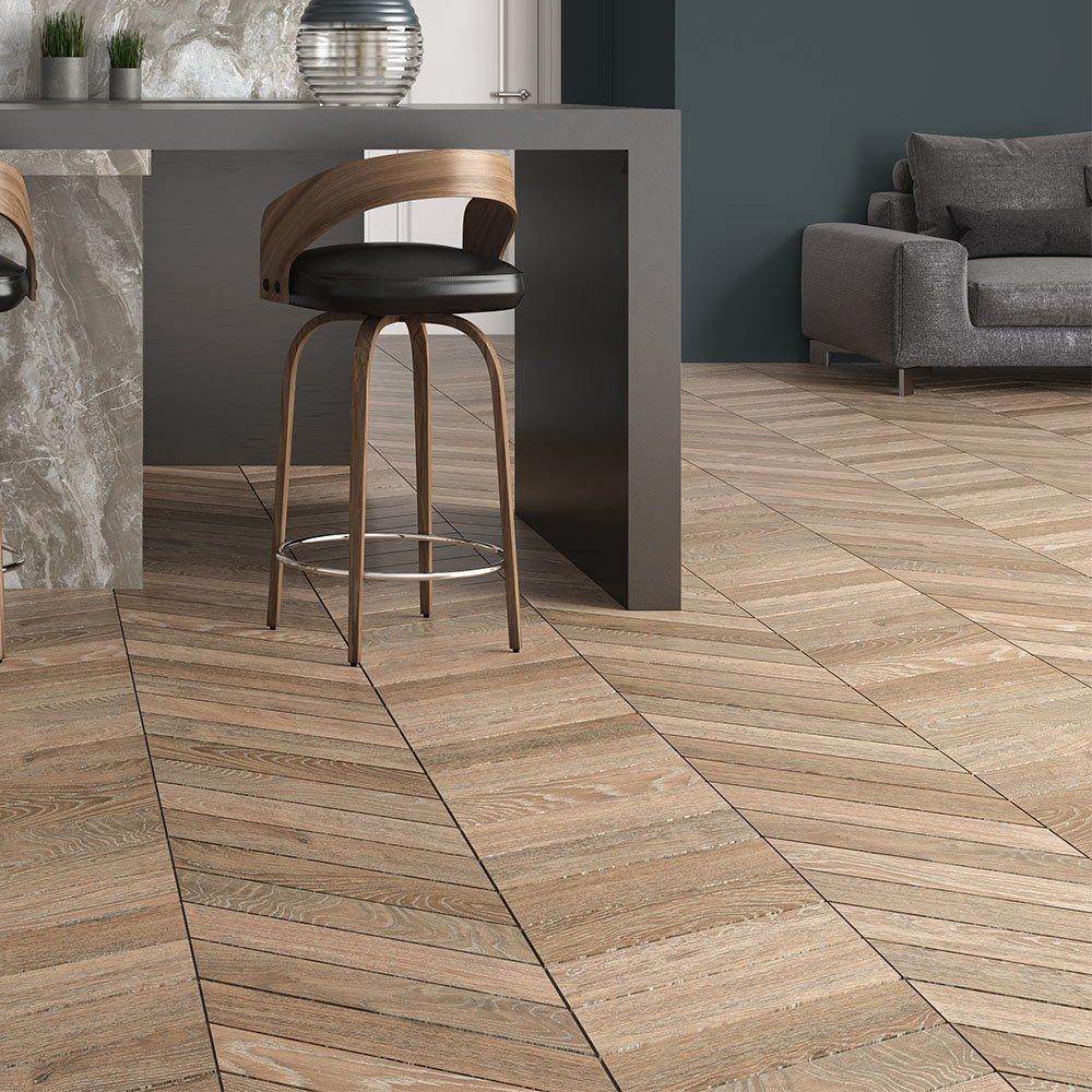 Rustic Oak Wood Effect Tiles