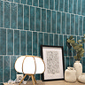 Ferrand Rustic Emerald Gloss Wall Tiles - 75 x 300mm