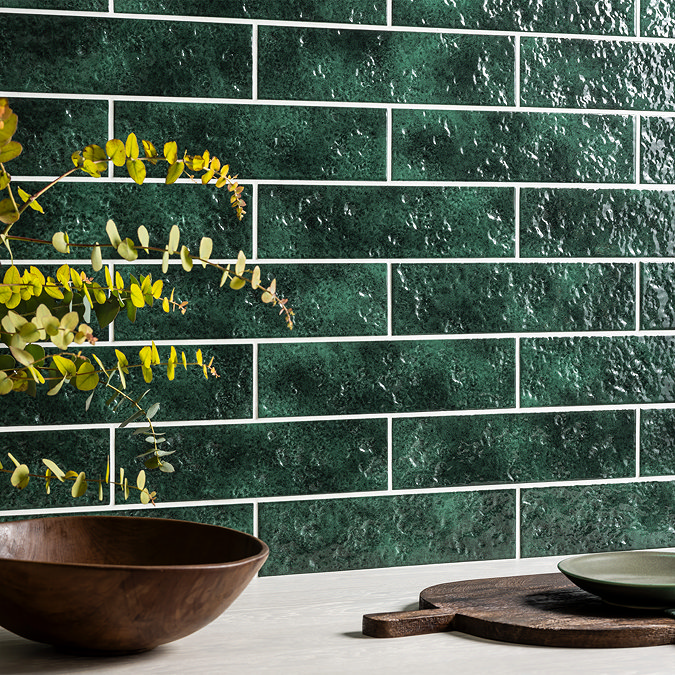 Ferrand Rustic Evergreen Gloss Wall Tiles