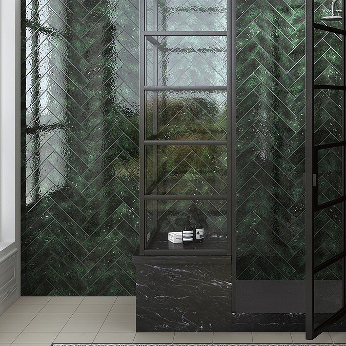 Ferrand Rustic Evergreen Gloss Wall Tiles