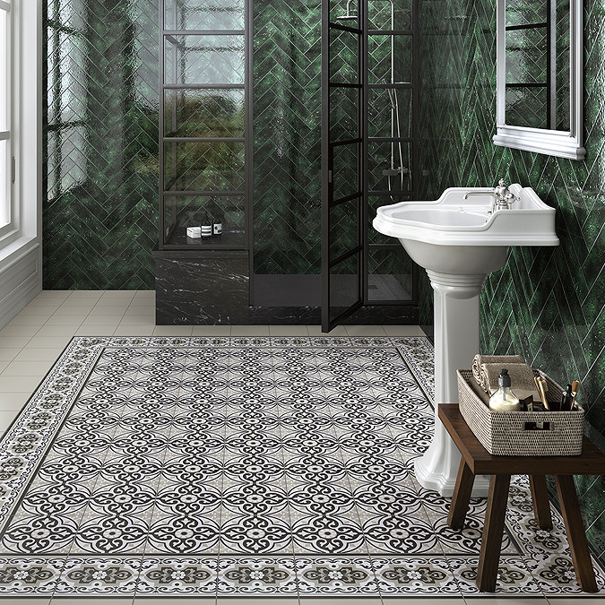 Ferrand Rustic Evergreen Gloss Wall Tiles - 75 x 300mm