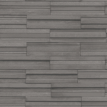 Fine Decor Dark Grey Ceramica Slate Tile Wallpaper Profile Large Image