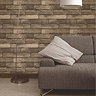 Fine Decor Distinctive Brown Wooden Plank Wallpaper Profile Large Image