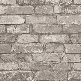 Fine Decor Distinctive Cream Rustic Brick Wallpaper Large Image