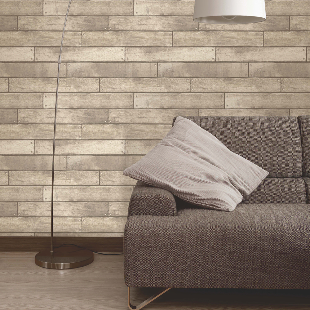 Fine Decor Distinctive Sand Wooden Plank Wallpaper Available Now Fine Decor Distinctive Sand Wooden Plank Wallpaper Available Now