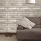 Fine Decor Distinctive White Wooden Plank Wallpaper Profile Large Image