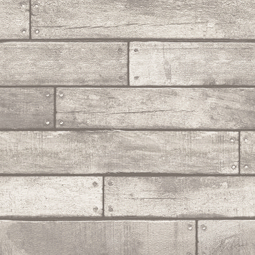 Fine Decor Distinctive White Wooden Plank Wallpaper Profile Large Image