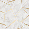 Fine Decor Marblesque Fractal Gold Metallic Wallpaper Large Image