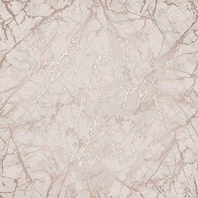 Fine Decor Marblesque Marble Rose Gold Metallic Wallpaper Large Image