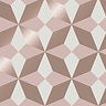Fine Decor Nova Geo Rose Gold Patterned Wallpaper - FD42547  Profile Large Image