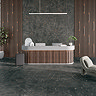 Finnian Black Stone Effect Wall & Floor Tiles - 600 x 600mm