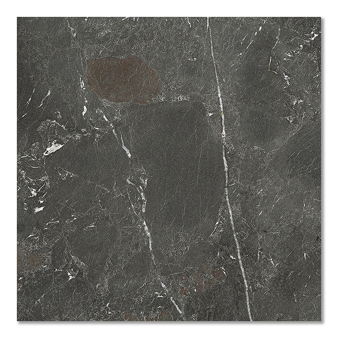 Finnian Black Stone Effect Wall & Floor Tiles - 600 x 600mm