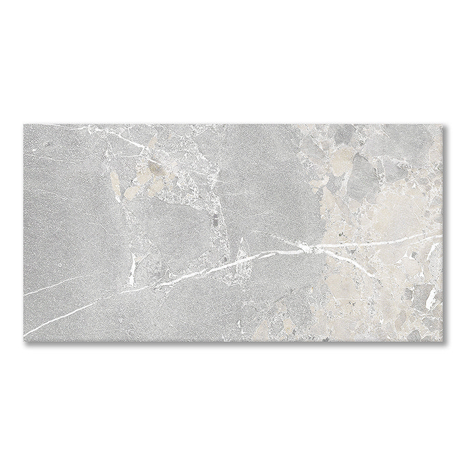 Finnian Grey Stone Effect Wall & Floor Tiles - 316 x 600mm