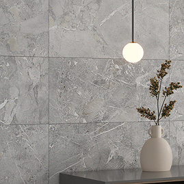 Finnian Grey Stone Effect Wall & Floor Tiles - 316 x 600mm