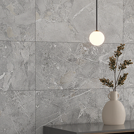 Finnian Grey Stone Effect Wall & Floor Tiles - 316 x 600mm