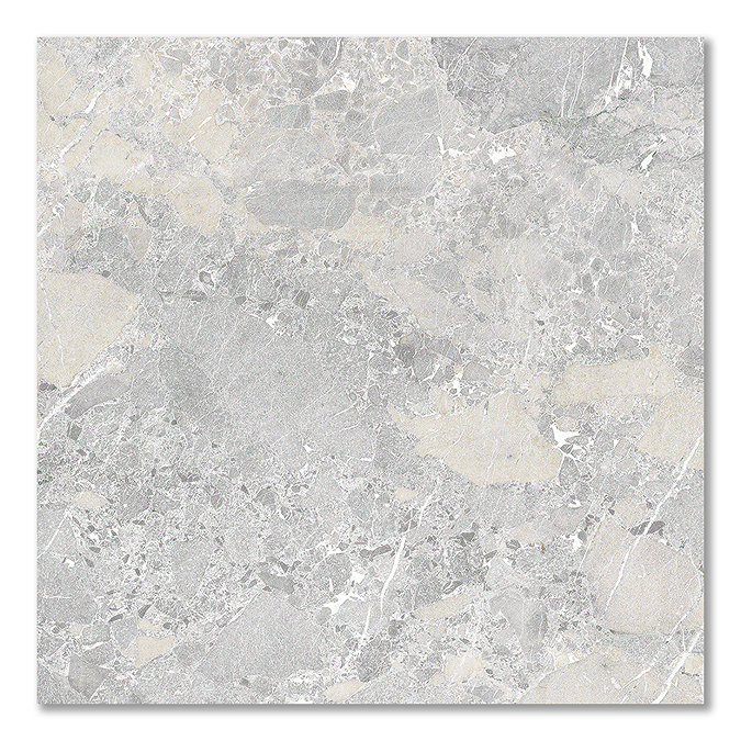Finnian Grey Stone Effect Wall & Floor Tiles - 600 x 600mm