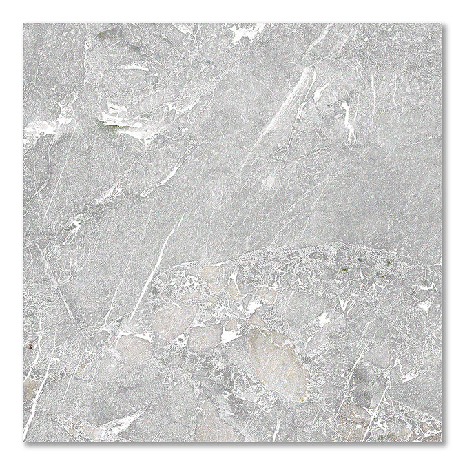 Finnian Grey Stone Effect Wall & Floor Tiles - 600 x 600mm