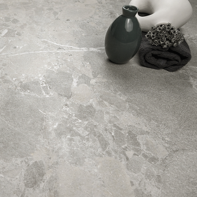 Finnian Grey Stone Effect Wall & Floor Tiles - 600 x 600mm