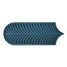 Fiorella Blue Scallop & Feather Gloss Wall Tiles - 80 x 215mm