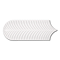 Fiorella White Scallop & Feather Gloss Wall Tiles - 80 x 215mm