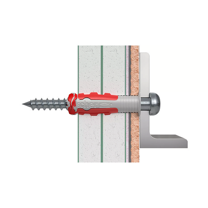 Fischer DuoSeal 6mm x 38mm Plug & Screw Kit (Pack of 4)