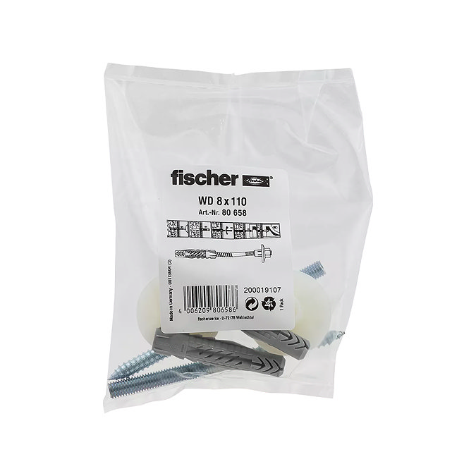 Fischer WD 8 x 110 Basin and Urinal Fixing Kit