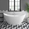 Flare 1720 x 760mm Modern Double Ended Freestanding Bath Large Image