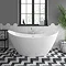 Flare 1720 x 760mm Modern Double Ended Freestanding Bath Large Image