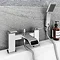 Flare Modern Bath Shower Mixer Tap + Shower Kit Large Image