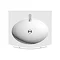 Flare White Gloss Curved Wall Hung Vanity Unit - 620mm Wide Profile Large Image