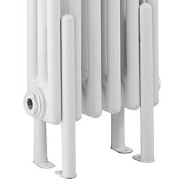 Hudson Reed Floor Mounting Kit for Colosseum Radiators - White - HX300 Medium Image
