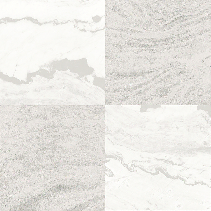 Floorpops Beige Bonneville Self Adhesive Floor Tiles - Pack of 10
