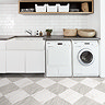 Floorpops Beige Bonneville Self Adhesive Floor Tiles - Pack of 10