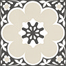 Floorpops Black Daphne Self Adhesive Floor Tiles - Pack of 10