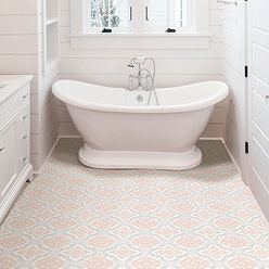 Floorpops Cecilia Peel Self Adhesive Floor Tile - Pack of 10 Large Image