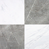 Floorpops Grey Bonneville Self Adhesive Floor Tiles - Pack of 10