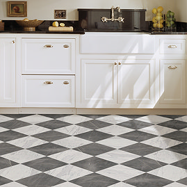 Floorpops Grey Bonneville Self Adhesive Floor Tiles - Pack of 10